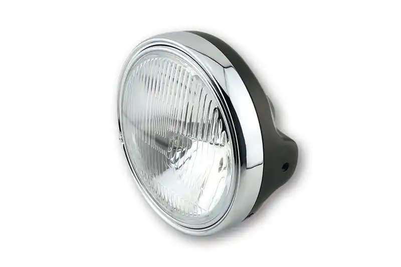 Prix Cassé HIGHSIDER smart 7 pouces LTD Phare noir insert H4 Avec verre gaufré, E-approuvé (1pc)