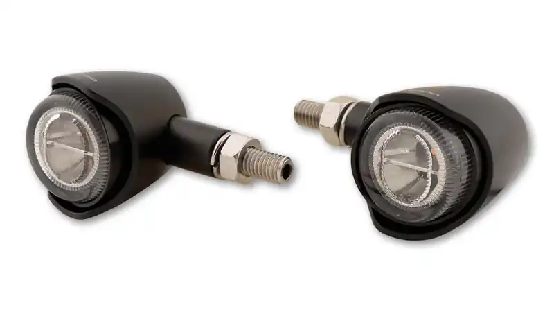 Produit De Marque HIGHSIDER pro Akron-X LED feu arrière, feu stop, clignotant noir/teinté 3en1, homologué E (paire)