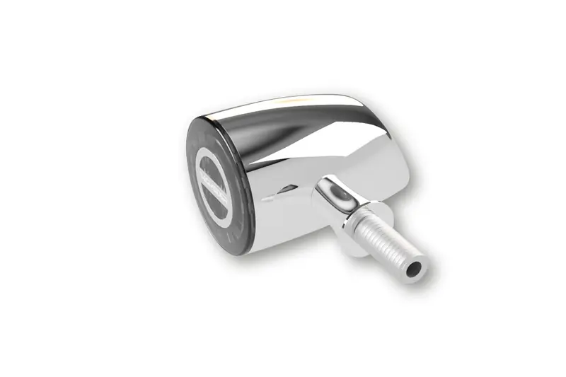 HIGHSIDER Pro Rocket Classic LED Indicator boîtier chromé / lentille gris fumée (paire), avant & arrière Expédié Aujourd&rsquo;hui