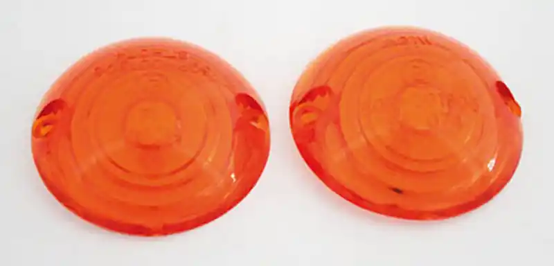 Solde HIGHSIDER smart Verres de clignotant orange pour clignotant œil de bœuf, jaune (paire)