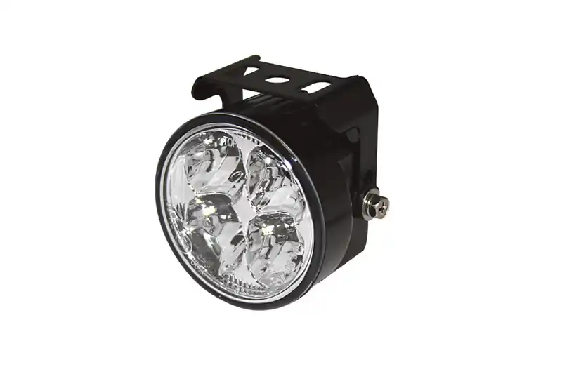 HIGHSIDER pro LED feu de jour noir rond (1pc) Affaire À Saisir