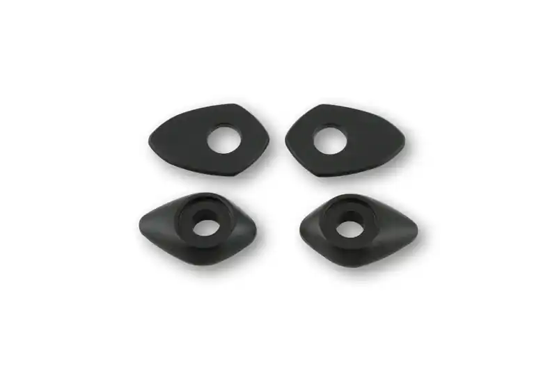 HIGHSIDER smart Montageplatten Indy Spacer Schwarz Für diverse Ducati Retour Gratuit