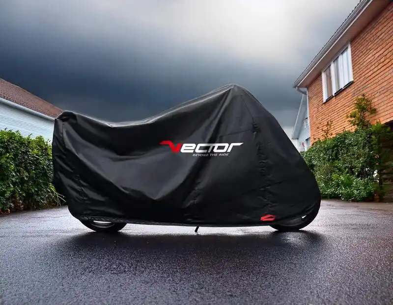 VECTOR H2O Bâche de protection intérieure/extérieure pour moto/scooter – Noir – L Petit Prix