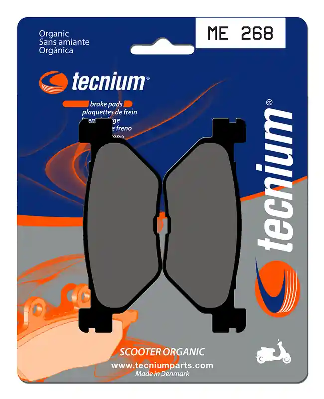 Plaquettes de frein organiques pour scooter Tecnium - ME268 Expédié Aujourd'hui