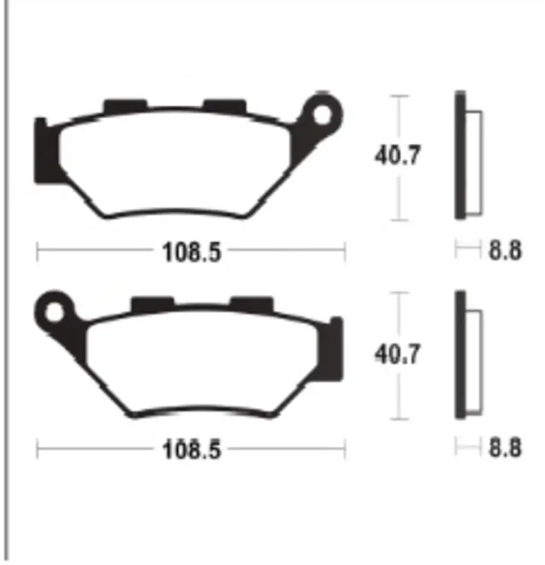 Acheter Direct Plaquettes de frein Tecnium en métal fritté – MF483