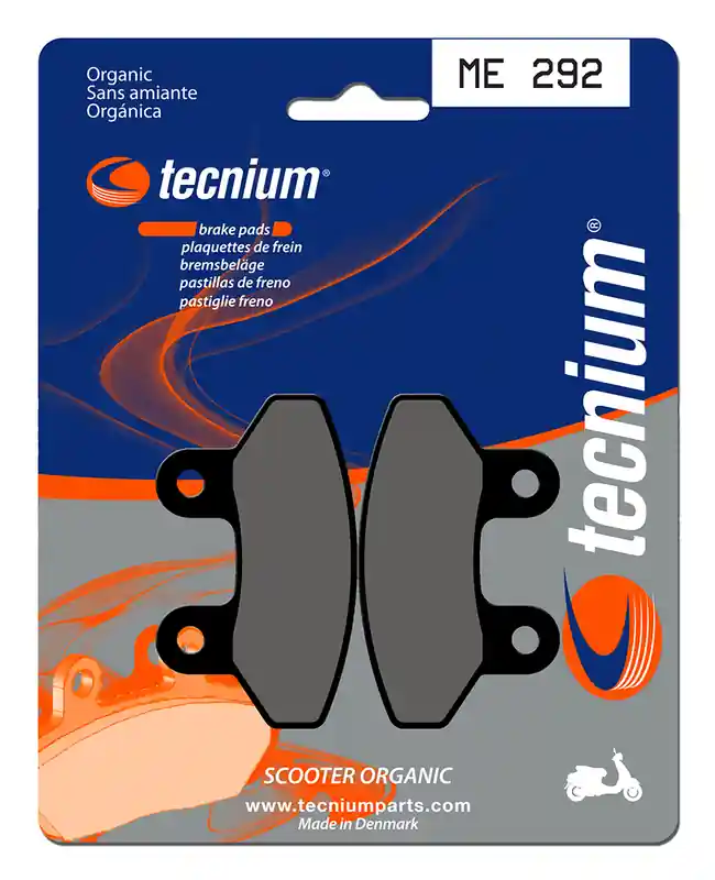 Plaquettes de frein organiques pour scooter Tecnium - ME292 Prix Cassé