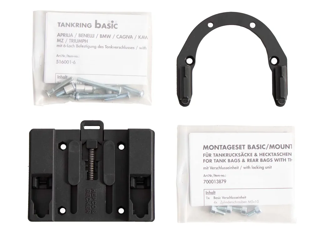 Anneau de réservoir Basic y compris unité de fermeture de la sacoche de réservoir pour BMW F 650/ST (97-00) Hepco & Becker Achat Immédiat