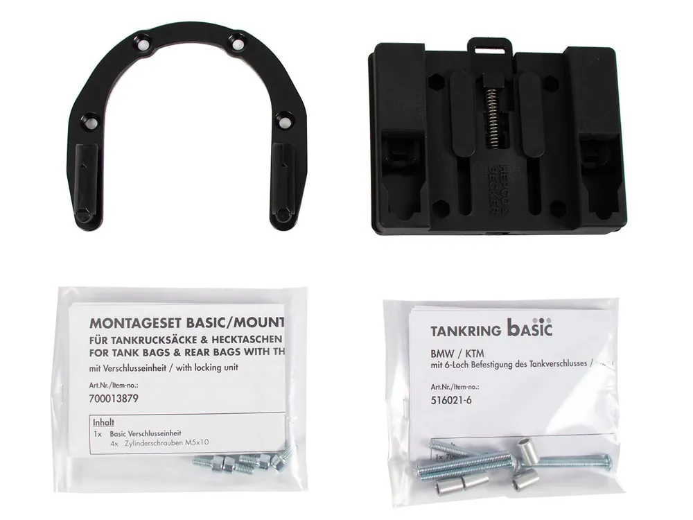 Anneau de réservoir Basic avec unité de fermeture de la sacoche de réservoir pour BMW F 750 GS Hepco & Becker Vente Directe