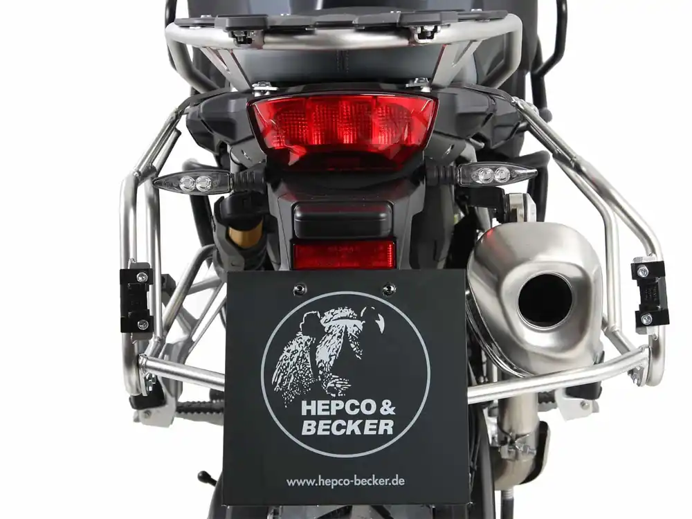 Soldes Supports de valises latérales Cutout en acier inoxydable pour Xplorer Cutout valises 40/37 pour BMW F 750 GS