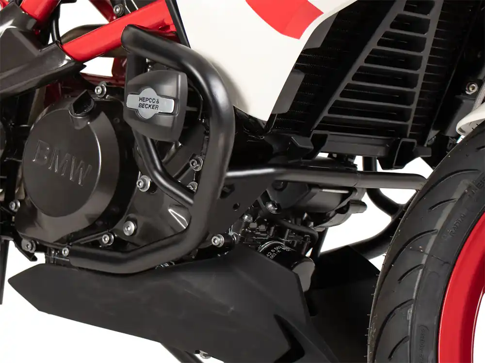 Arceau de protection du moteur avec protectionpad noir pour BMW G 310 GS (17-) Hepco & Becker Offre Du Jour