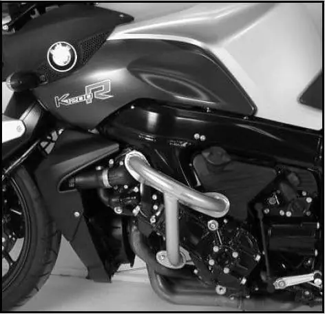 Seulement Aujourd&rsquo;hui Arceau de protection moteur noir pour BMW K 1200 R (05-08)/Sport (07-08)/K 1300 R (09-16) Hepco & Becker