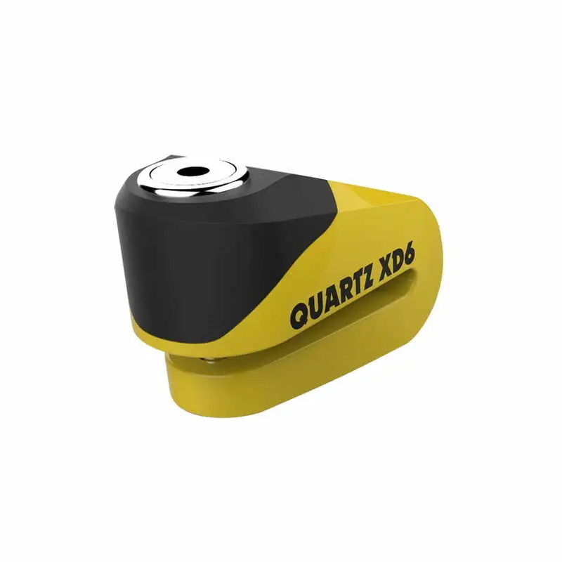 Paiement Sécurisé Oxford Quarz XD6 Bremsscheibenschloss Ø6mm Gelb/Schwarz