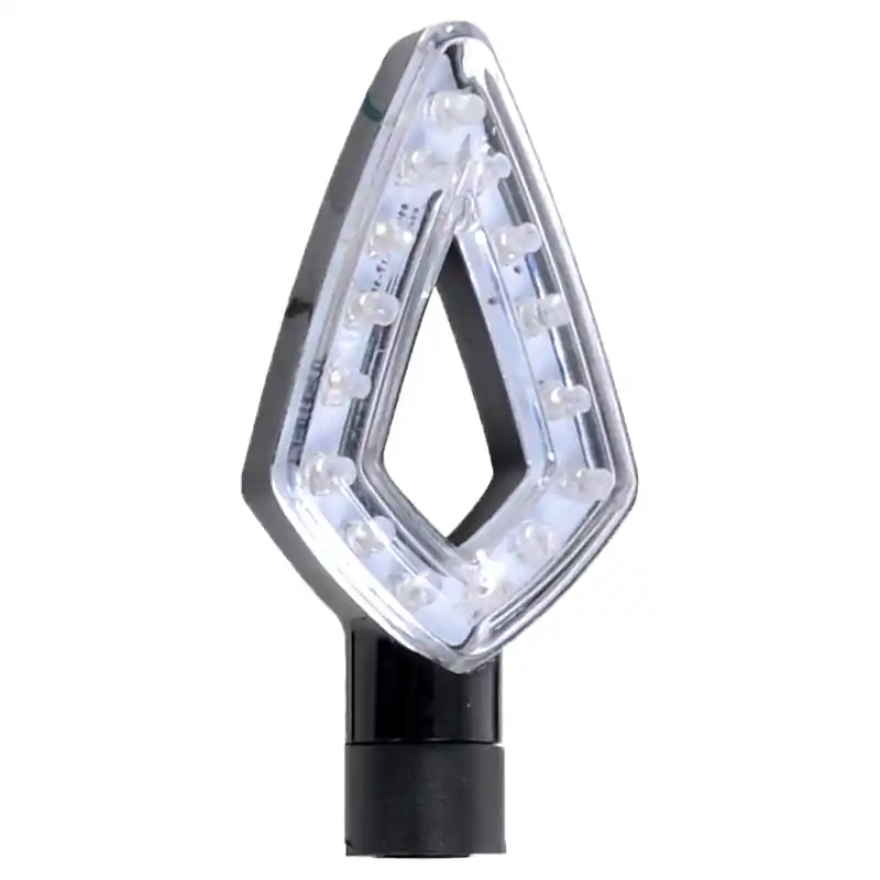 Prix Réduit Oxford Signal 3 LED boîtier de clignotant noir / lentille claire (paire), avant & arrière