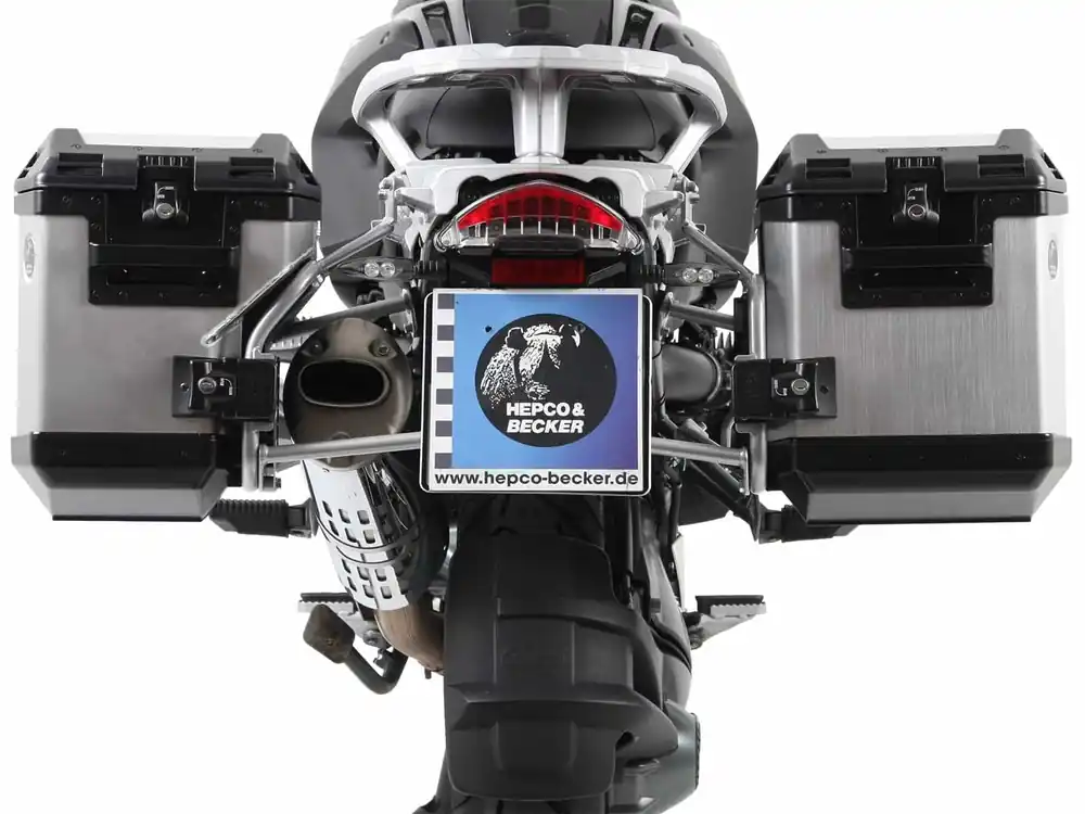 Kit de support de valises Cutout support incl. kit de valises Xplorer Cutout argent pour BMW R 1200 GS /Adventure (-13) Prix Cassé
