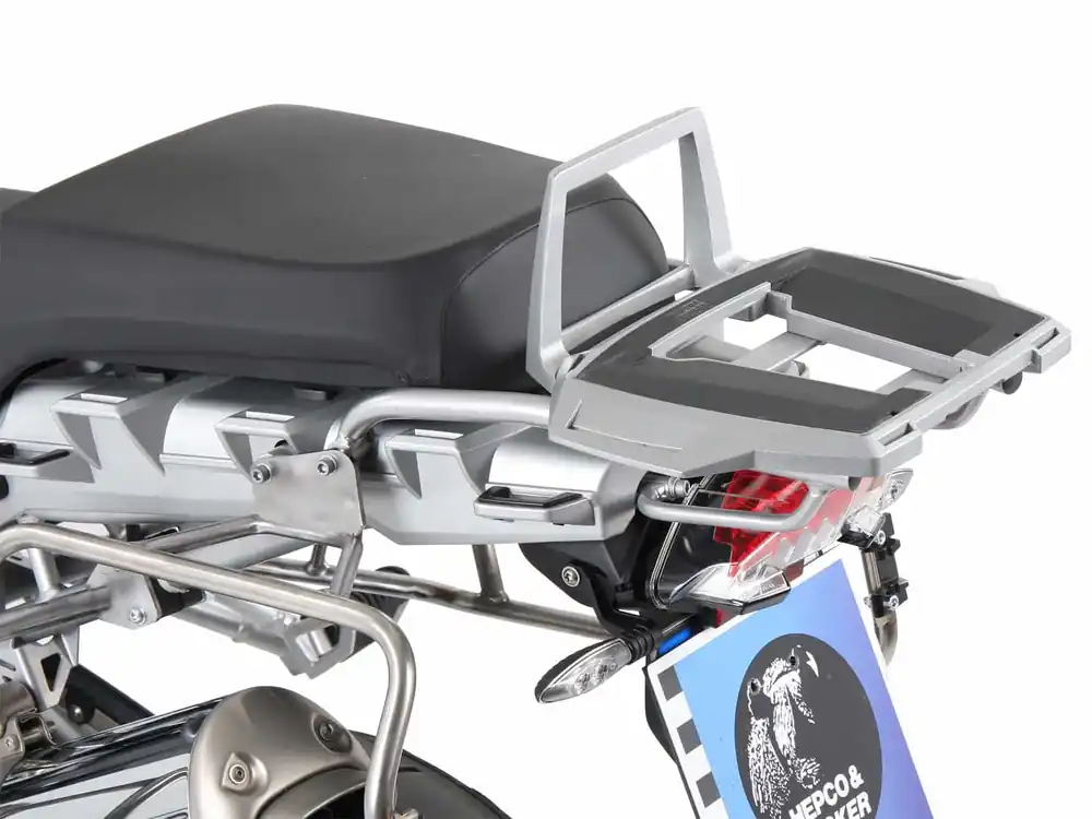 Support de top case Alurack argent pour combinaison sans porte-bagages d&rsquo;origine pour BMW R 1200 GS (08-12) Usine Directe