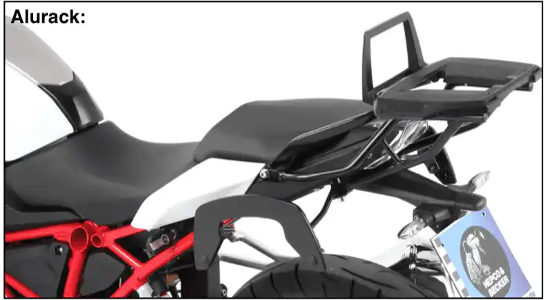 Support de top case Alurack noir pour BMW R 1200 RS LC (15-18) Hepco & Becker Offre Du Jour