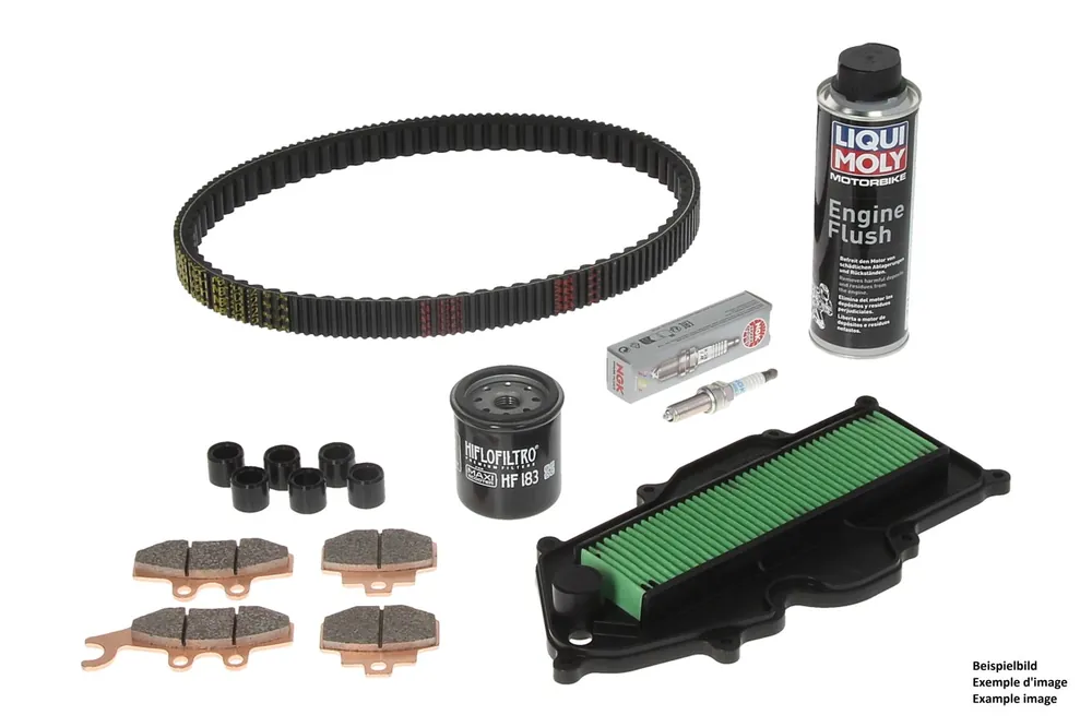 Inspektionskit Premium mit Bremsbelägen + Additiv Honda Pantheon 125 1998-2002 – NF ProKit Expédition Rapide