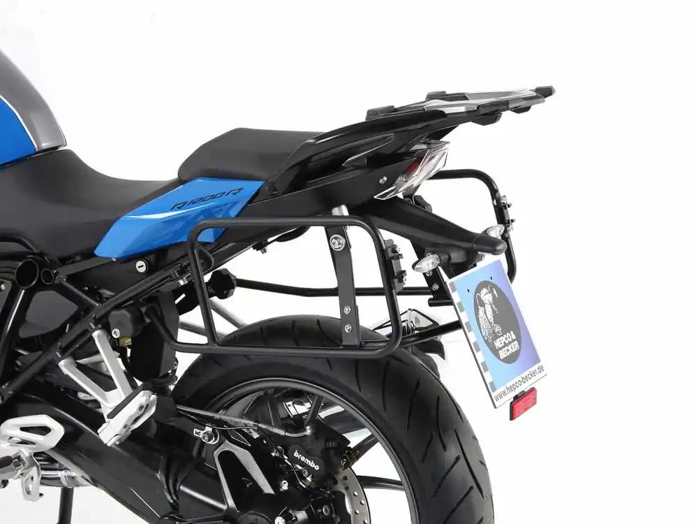 Porte-bagages latéraux Lock-it noir pour BMW R 1250 GS Adventure (19-24) Hepco & Becker Dernier Modèle