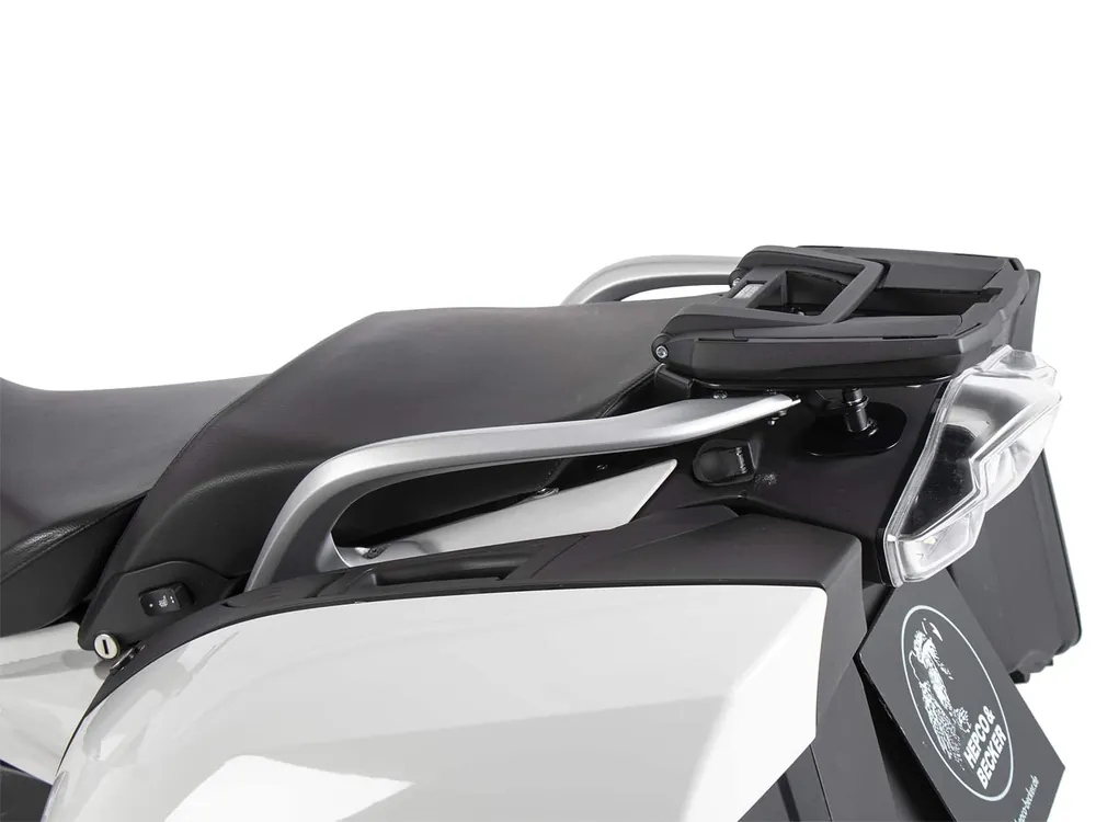 Offre Exclusive Support de top case Easyrack noir pour porte-bagages d'origine pour BMW R 1250 RT (19-) Hepco & Becker