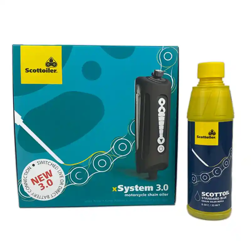 Expédition Rapide Scottoiler Xsystem 3.0 + 250 ml Oil Standard Blau