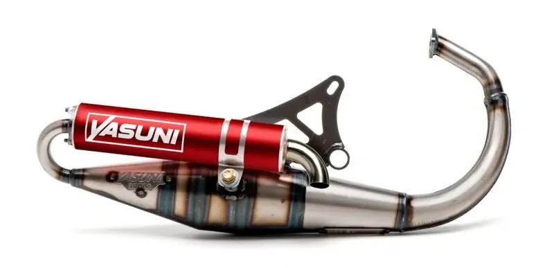 Prix Cassé Yasuni Scooter Z Komplett Auspuff – Stahl/Aluminium Rot