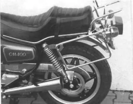 Vente Directe Pont à bagages tubulaire Support de top case et support de valises latérales pour Honda CM 400 T (80-84) Hepco & Becker
