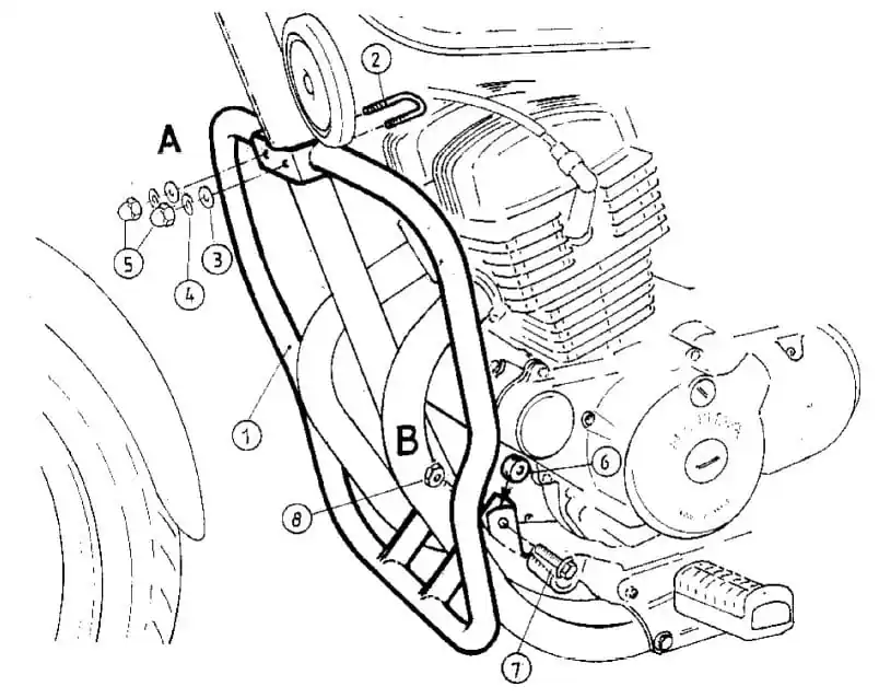 Arceau de protection moteur chromé pour Honda CMX 250 Rebel (96-01) Hepco & Becker Super Prix