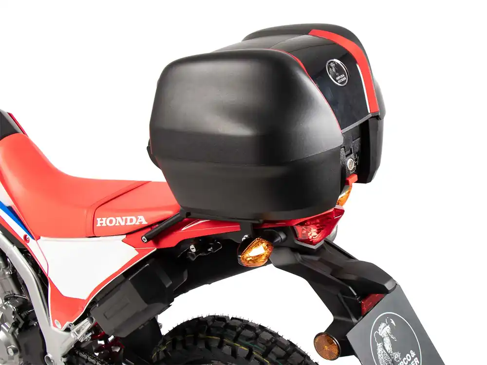 Support de top case noir y compris top case Journey 30 noir pour Honda CRF 300 L (21-) Paiement Sécurisé