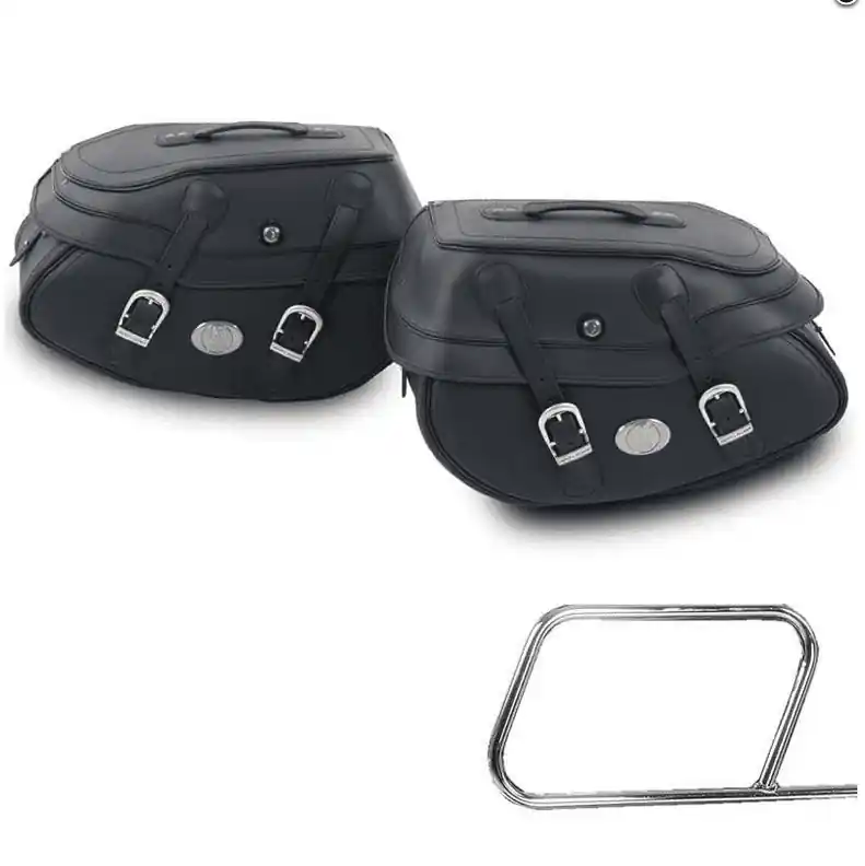 Super Prix Jeu de valises latérales Buffalo Big pour porte-sacs tubulaires Hepco & Becker