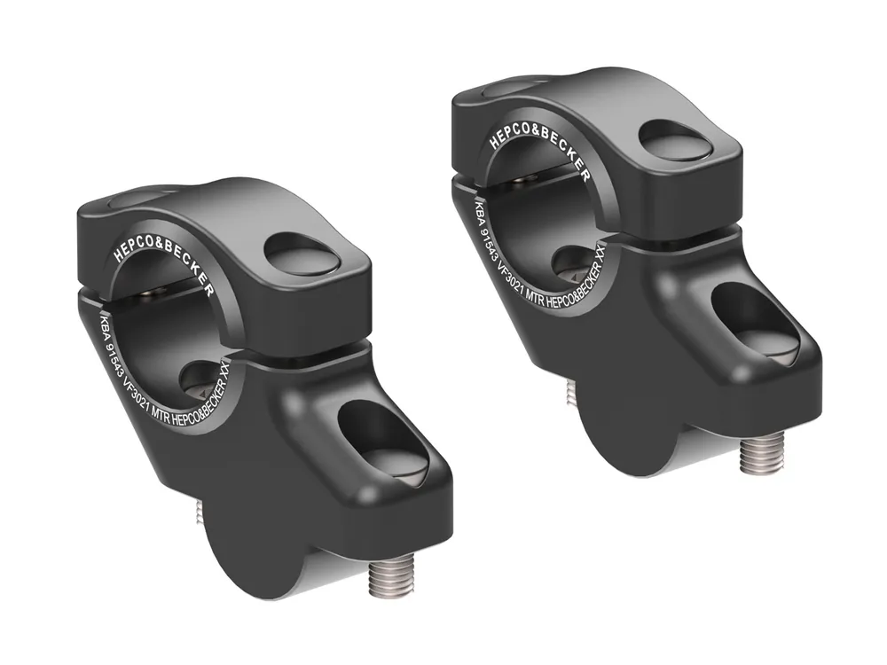 Augmentation du guidon H=30 mm avec décalage de 21 mm en arrière pour Honda NT 1100 /DCT /ES (25-) Hepco & Becker Noir Certifié