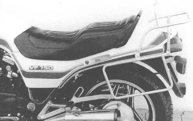 Commander Maintenant Porte-bagages tubulaire support de top case et porte-bagages latéraux noir pour Honda VF 750 S (82-84)