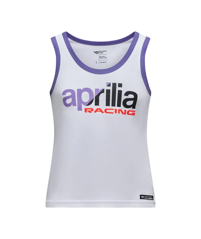 Vente Flash Aprilia Débardeur Racing femme blanc XS