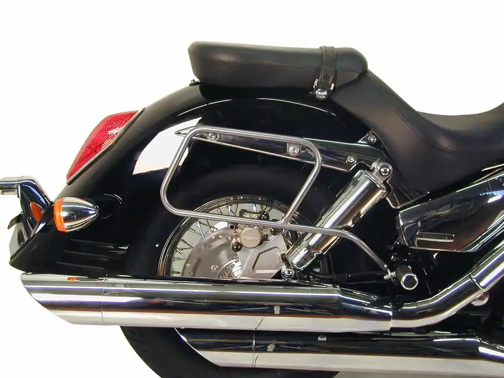 Porte-sac en cuir tubulaire chromé pour Honda VTX 1300 (03-07) Hepco & Becker Meilleure Vente