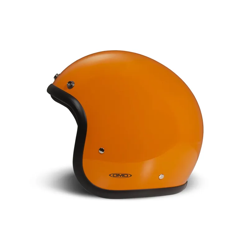 Casque intégral DMD Retro, orange brillant, fibre de verre, ECE 22.06 XS Offre Limitée