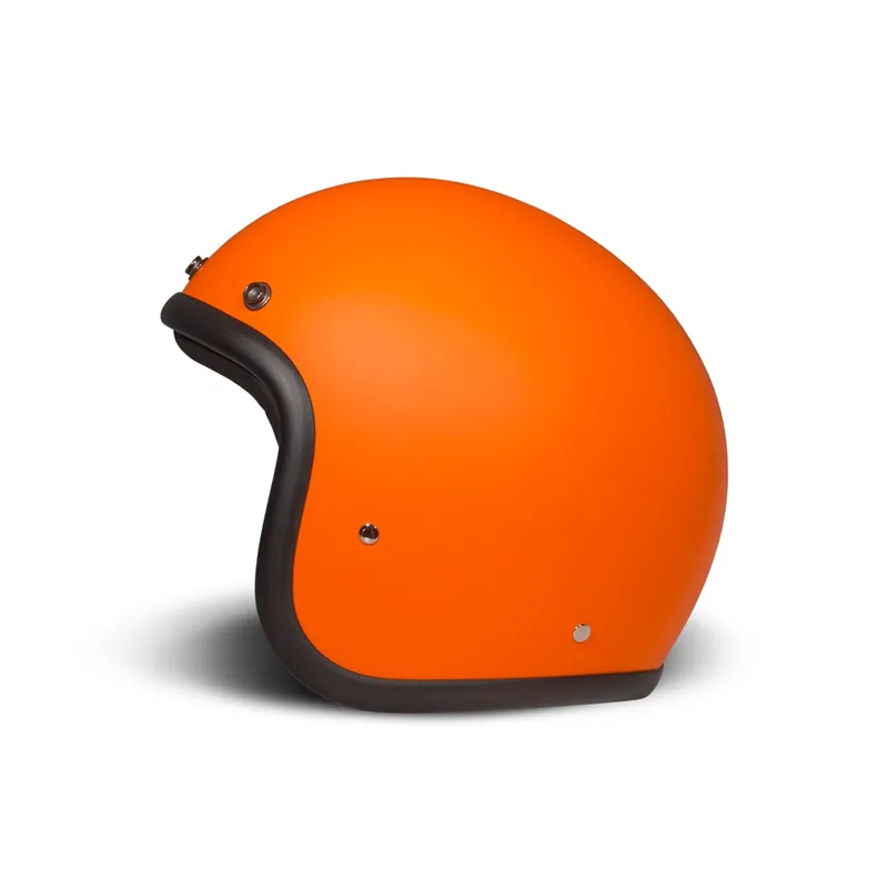 Commande En Gros Casque intégral DMD Retro, orange mat, fibre de verre, ECE 22.06 XS