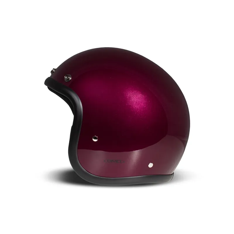 Certifié Casque intégral DMD Retro, violet, pailleté, Purple, fibre de verre, ECE 22.06 XS