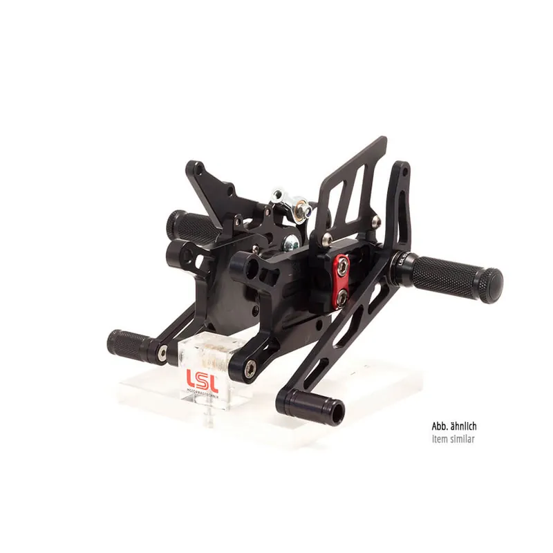 Prix Promo LSL 2Slide-Rastenanlage für Aprilia RSV4 R, RC, 2011-2016, schwarz-rot, ohne Straßenzulassung