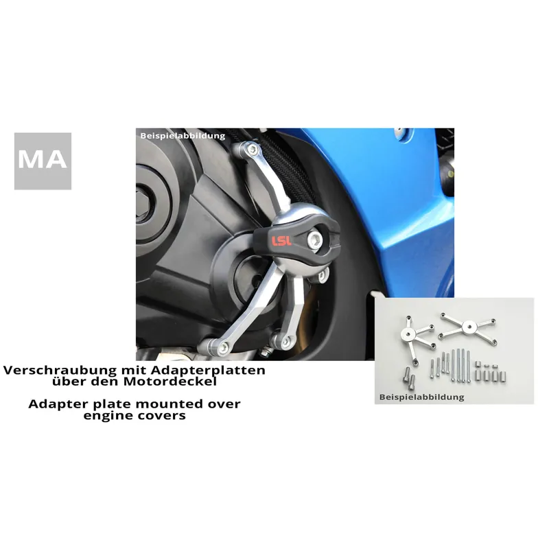LSL Crash Pad Befestigungskit für Honda CBR1000RR, 2009- (mit ABS) Prix Choc