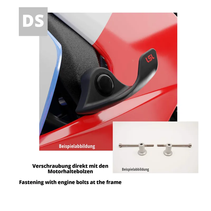 Super Prix LSL SlideWing Befestigungskit für Kawasaki Z650, 2017-, schwarz