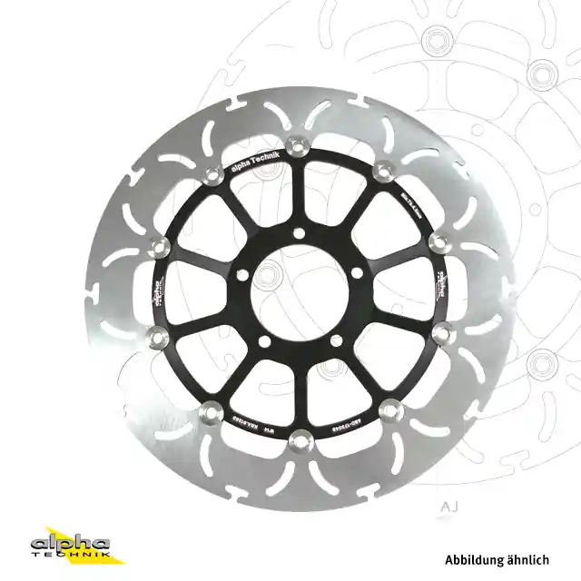 alpha Technik Bremsscheibe Omega-Design ABD33, vorne für Yamaha FZ8 / Fazer, XT1200Z, YFZ-R1, YFZ-R6 Vente Flash
