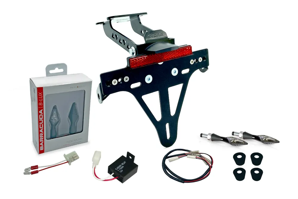 Paiement Sécurisé alpha Technik Kennzeichenhalter-Blinker-Kit X-LED (vorne + hinten) für Yamaha YZF-125R ab Modelljahr