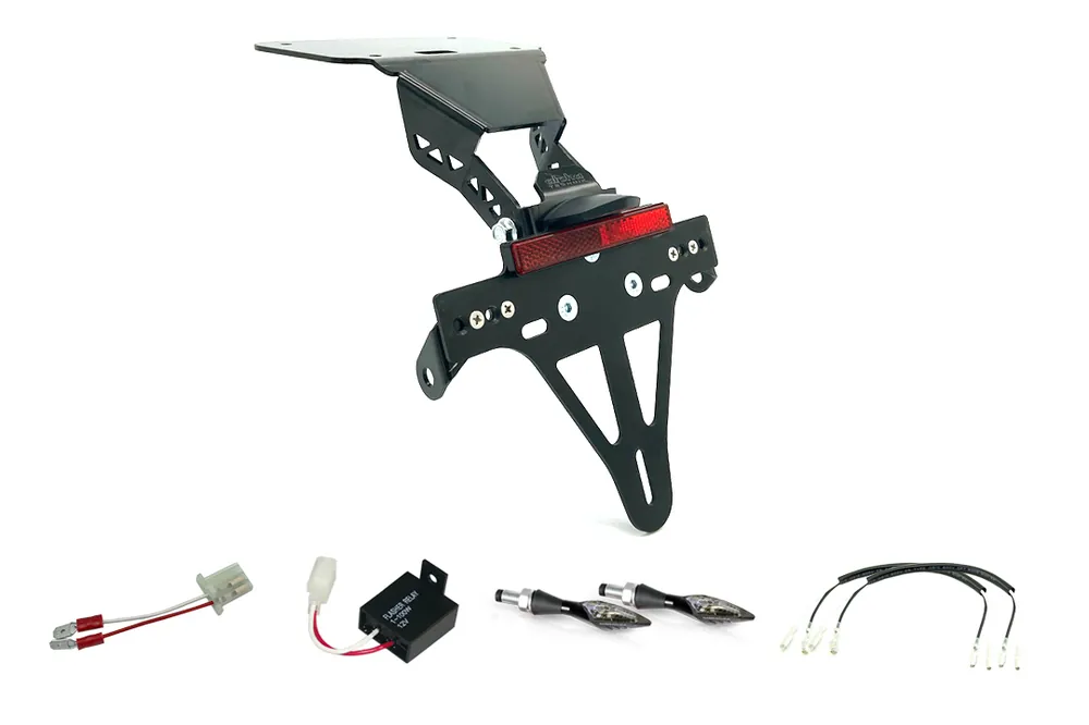 Populaire alpha Technik Kennzeichenhalter-Blinker-Kit X-LED für YZF-R3 / MT03 Modelljahr 2016-2019 (Hinten)