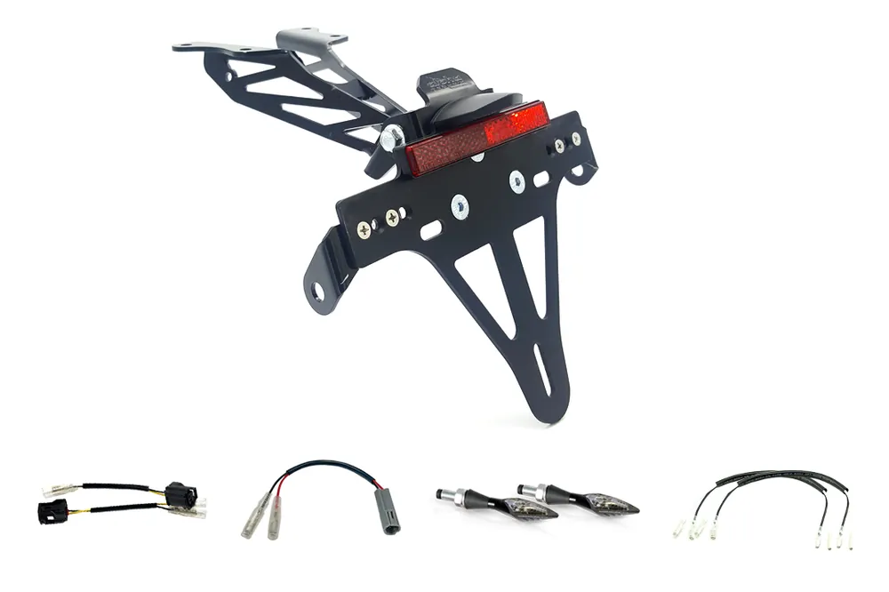 Livraison Express alpha Technik Kennzeichenhalter-Blinker-Kit X-LED für Yamaha Tracer 700 ab Modelljahr 2020 (Hinten)