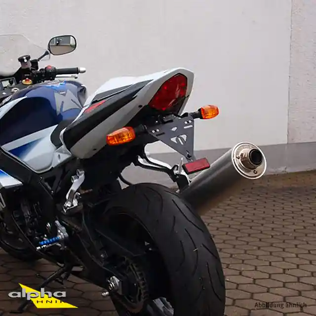 alpha Technik Kennzeichenhalter Suzuki GSXR1000;Typ WVBZ; Modelljahr 2003- Offre Limitée