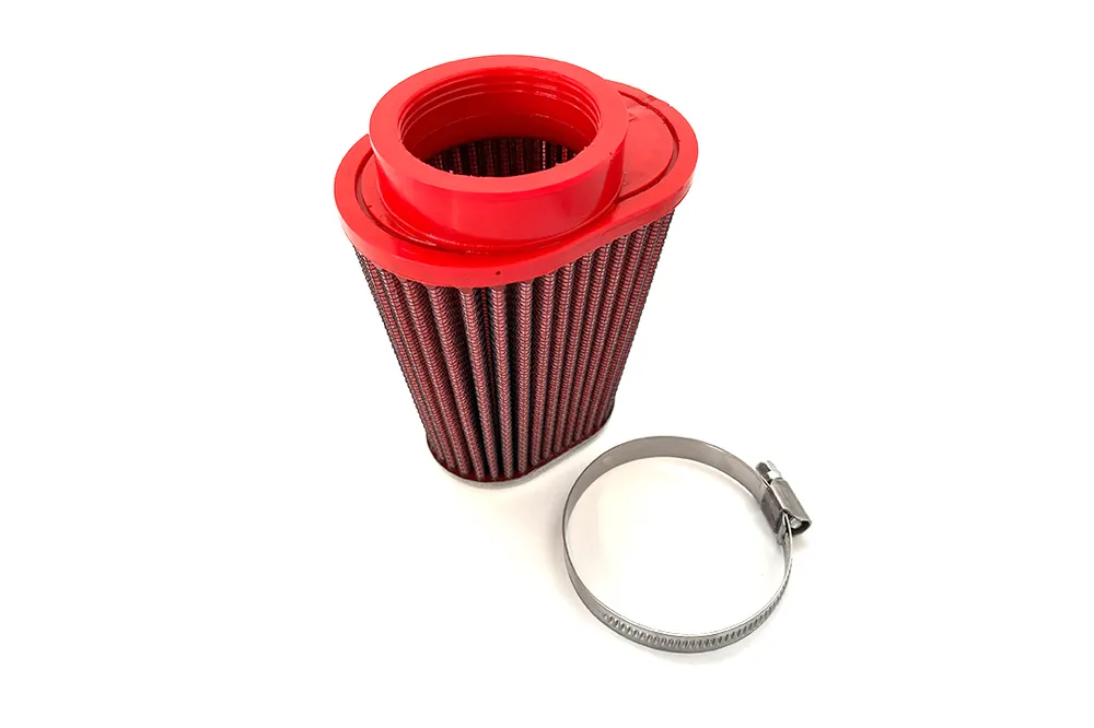 BMC Universal-Sportluftfilter Konisch, 50 mm Durchmesser, 120 mm Länge, links, Chromkappe Must-Have