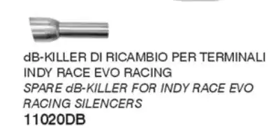ARROW db-Killer Einsatz, für Indy Race Evo Racinganlagen Top Vente
