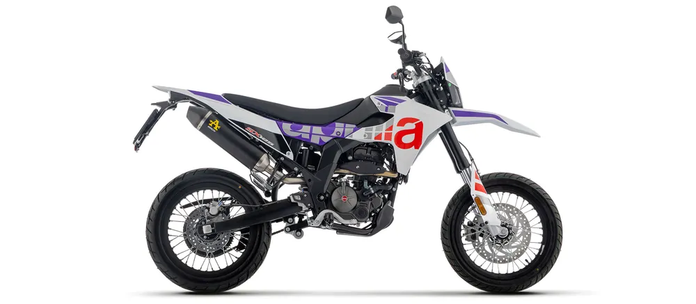 ARROW Auspuff DARK THUNDER Aluminium schwarz für Aprilia RX125 / SX125 Modelljahr 2025- Prix Cassé