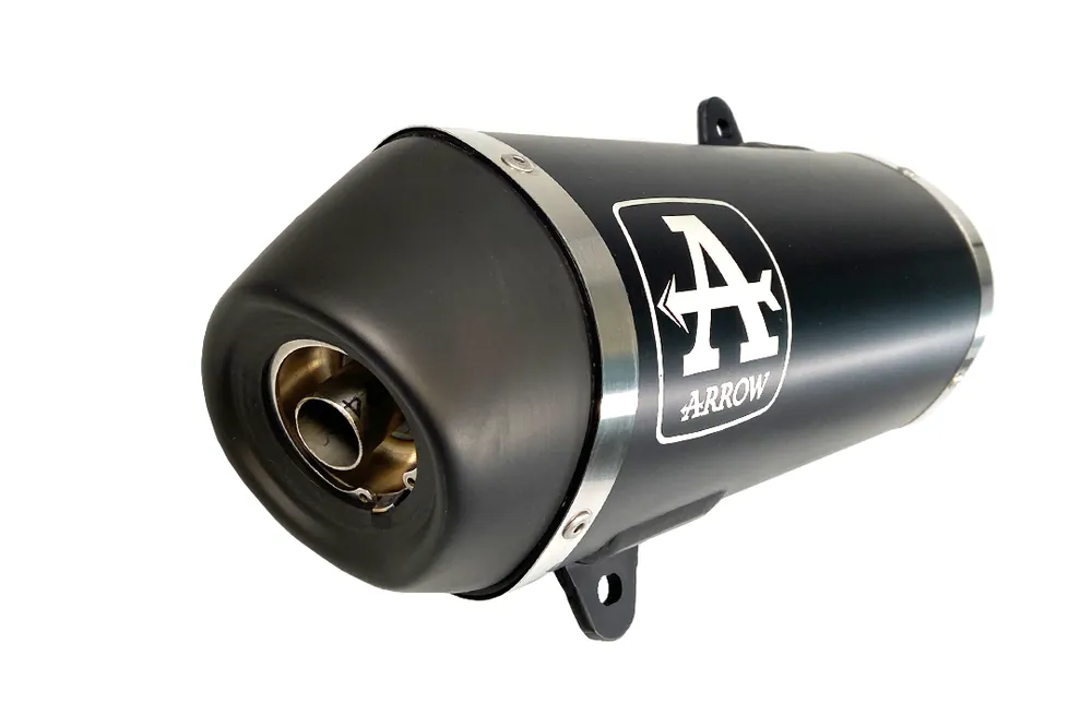 ARROW Auspuff DARK URBAN für Piaggio Medley 125/150 2016-, Aluminium schwarz (Nur mit ARROW Krümmer) Acheter En Ligne