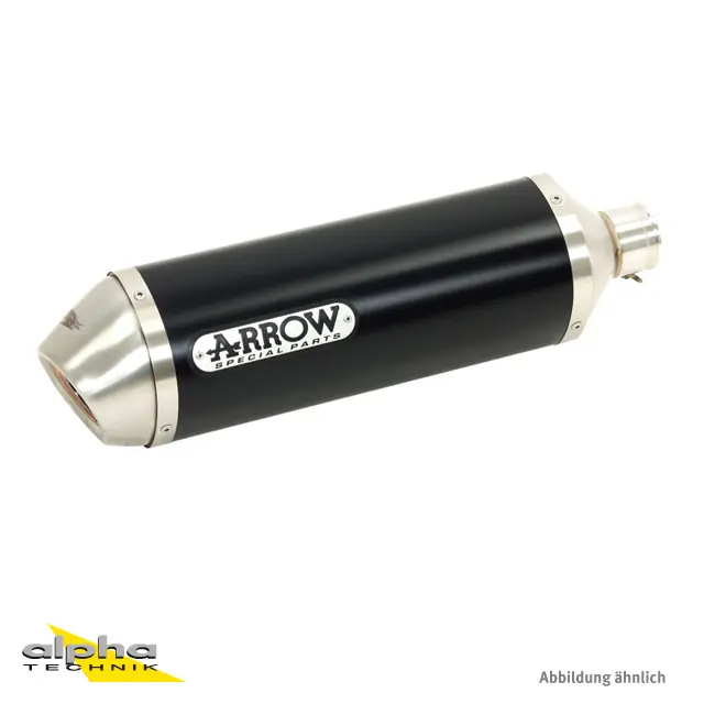Nouvelle Collection ARROW Auspuff RACE TECH für Honda NC700X/S und NC750X/S und NC700D/750D Integra aus Aluminium, schwa