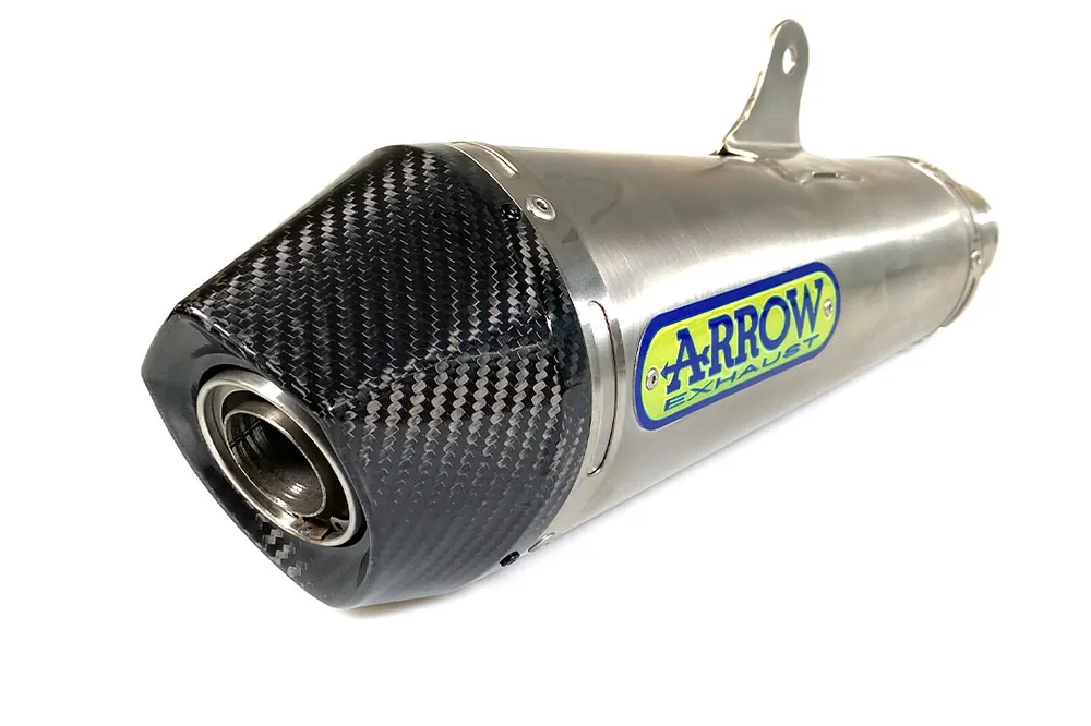 ARROW Auspuff X-KONE für Honda CB500F / CB500X / CBR500R 2013-2018, Edelstahl (Nur mit ARROW Zwische Populaire
